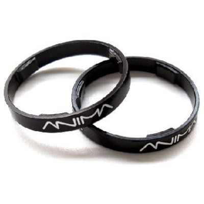 ANIMA SET DI 2 SPESSORI 1-1/8' 5mm ERGAL NERI