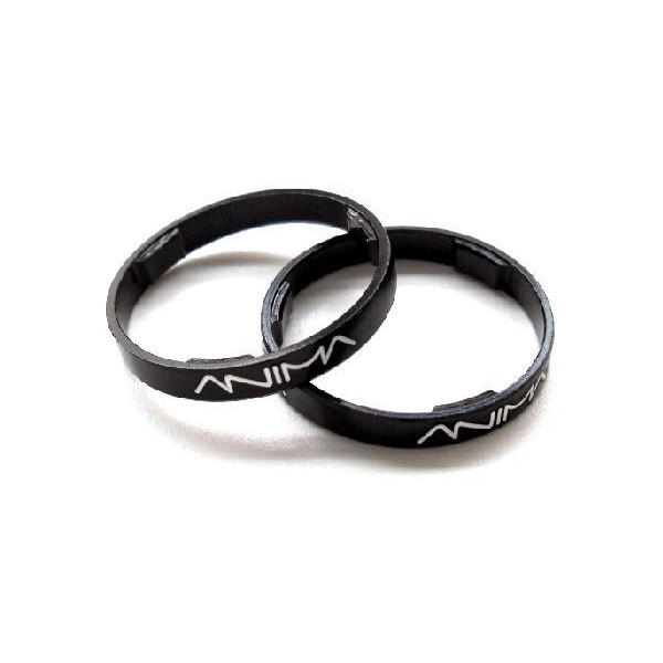 ANIMA SET DI 2 SPESSORI 1-1/8' 5mm ERGAL NERI