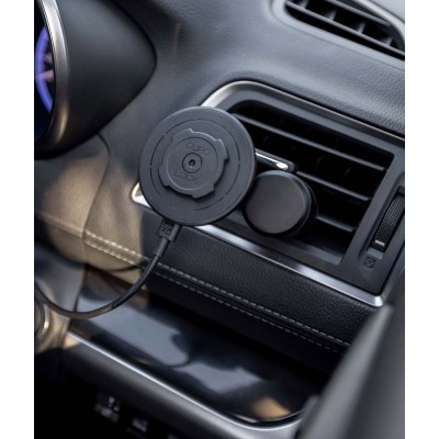 QUADLOCK TESTA CARICABATTERIE WIRELESS MAGNETICA BLACK