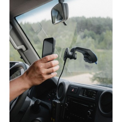 QUADLOCK TESTA CARICABATTERIE WIRELESS MAGNETICA BLACK