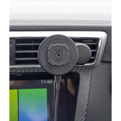 QUADLOCK TESTA CARICABATTERIE WIRELESS MAGNETICA BLACK