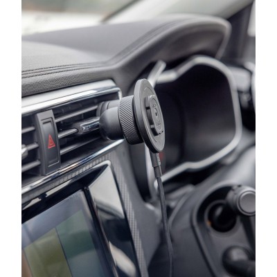 QUADLOCK TESTA CARICABATTERIE WIRELESS MAGNETICA BLACK