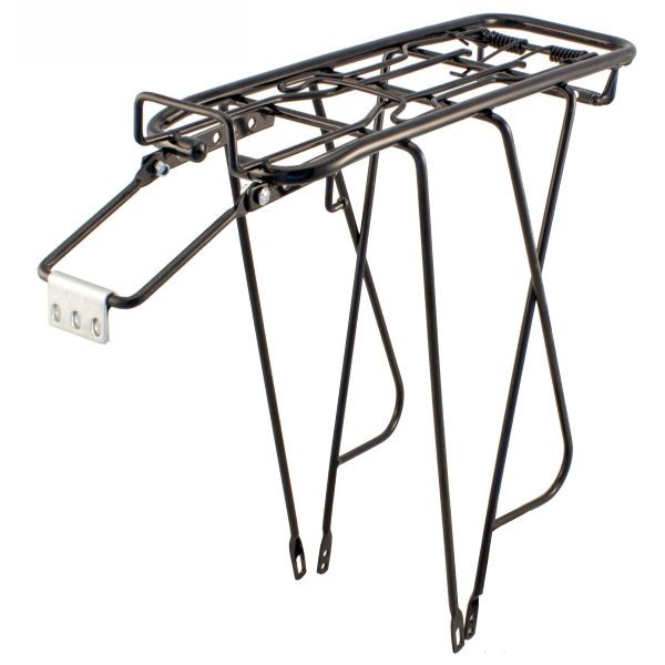 PORTAPACCO POSTERIORE  ACCIAIO CLASSIC PLUS 26"-28" - NERO