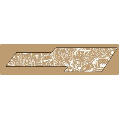 SKUAD PROTEZIONE BATTICATENA COMICS WHITE