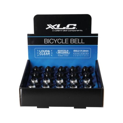 XLC MINI CAMPANELLO NERO / ARGENTO