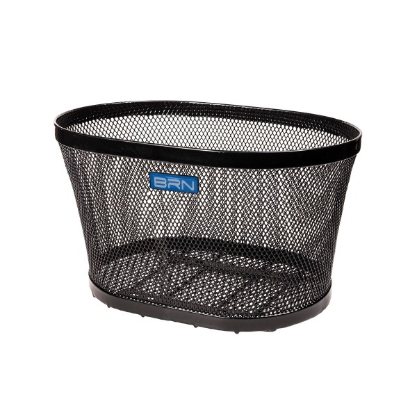 BRN CESTO ANTERIORE INTRECCIO OVALE NERO