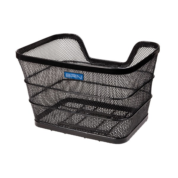 BRN CESTO ANTERIORE INTRECCIO RETTANGOLO NERO