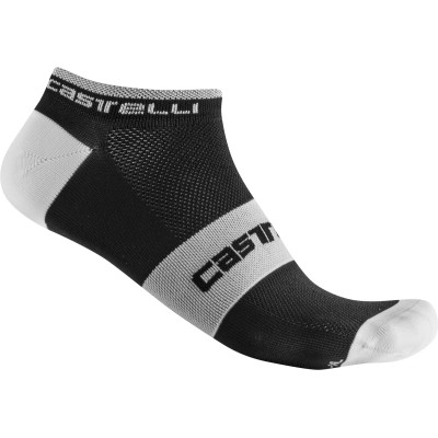 CASTELLI LOWBOY SOCK BLACK WITHE