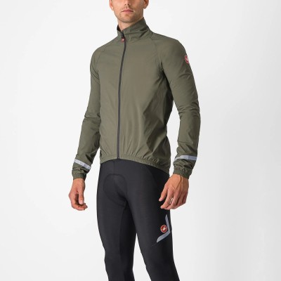 CASTELLI EMERGENCY 2  RAIN JKT MILITARY GREEN