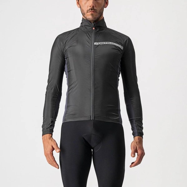 CASTELLI SQUADRA STRETCH JACKET SILVER GRAY