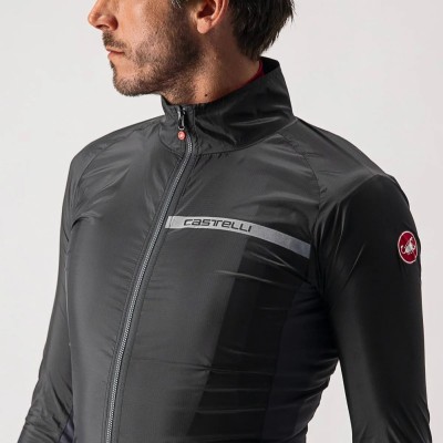 CASTELLI SQUADRA STRETCH JACKET SILVER GRAY