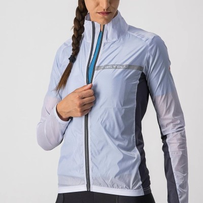 CASTELLI SQUADRA STRETCH W JACKET SILVER GRAY