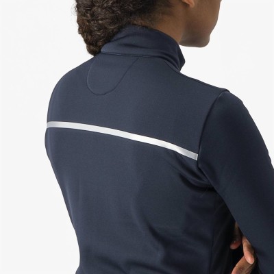 CASTELLI SINERGIA 2 JERSEY FZ SAVILE BLUE/SILVER