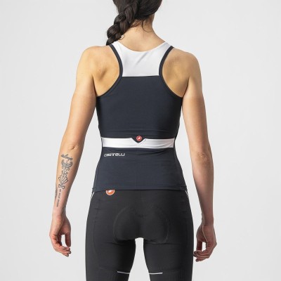 CASTELLI SOLARIS TOP LIGHT BLACK WITHE