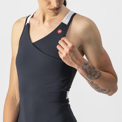 CASTELLI SOLARIS TOP LIGHT BLACK WITHE
