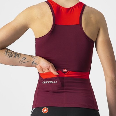 CASTELLI SOLARIS TOP BORDEAUX RED