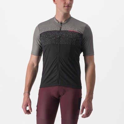 CASTELLI UNLIMITED ENTRATA JERSEY GUNMETAL GREY BLACK