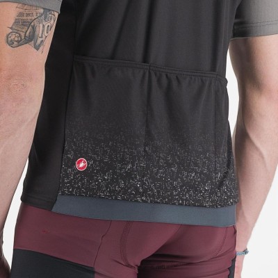CASTELLI UNLIMITED ENTRATA JERSEY GUNMETAL GREY BLACK