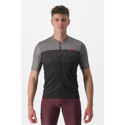 CASTELLI UNLIMITED ENTRATA JERSEY GUNMETAL GREY BLACK
