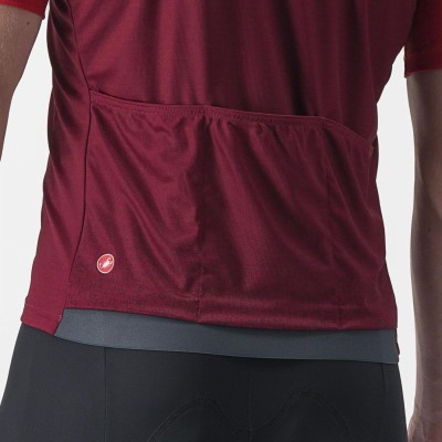 CASTELLI UNLIMITED ENTRATA JERSEY DARK RED BORDEAUX