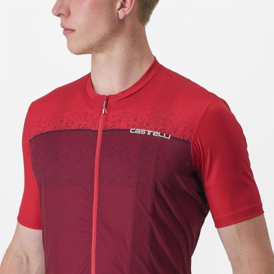 CASTELLI UNLIMITED ENTRATA JERSEY DARK RED BORDEAUX