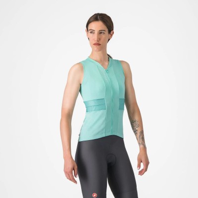 CASTELLI ANIMA 4 SLEEVELESS POOL BLUE