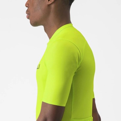 CASTELLI ELEMENTS JERSEY ELECTRIC LIME DEEP GREEN