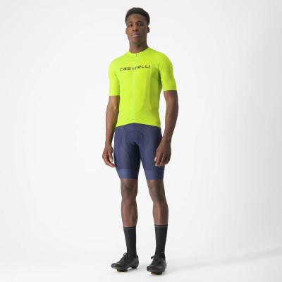CASTELLI ELEMENTS JERSEY ELECTRIC LIME DEEP GREEN