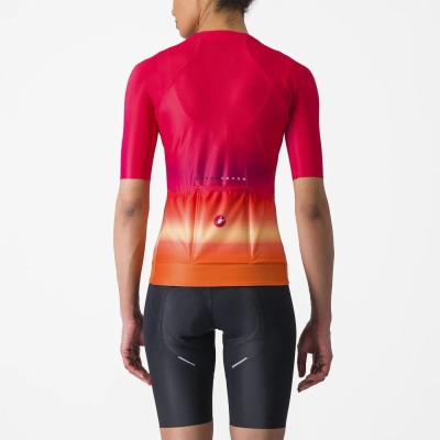 CASTELLI CLIMBER'S 4.0 W HIBISCUS PINK ORANGE