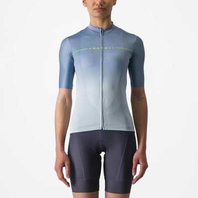 CASTELLI SALITA JERSEY STEEL BLUE WINTER SKY ELETTRIC