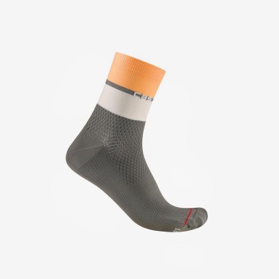 CASTELLI ELEGANTE 12 SOCK GUNMETAL GRAY/SILVER MOON-SOFT