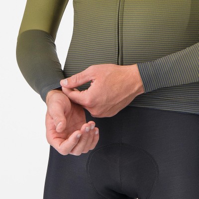 CASTELLI APICE THERMAL JERSEY SAGE/TWILIGHT BLUE-MANGO MOJITO