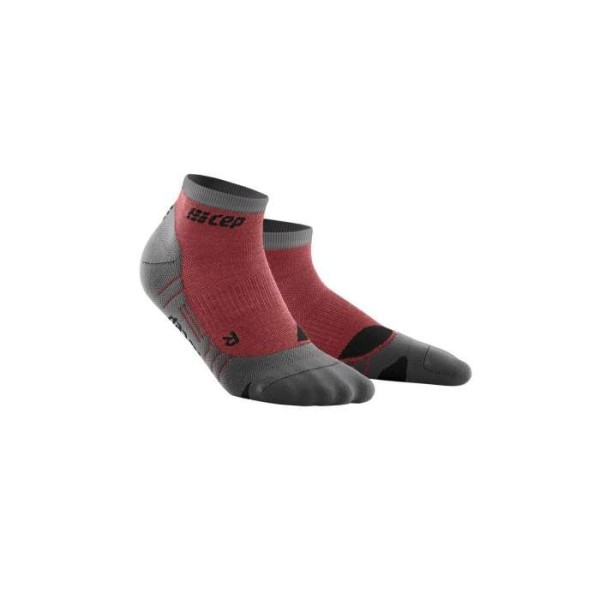 CEP HIKING LIGHT MERINO LOW CUT SOCKS W BERRY GREY