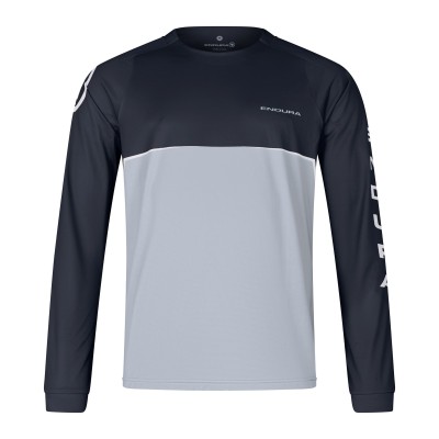 ENDURA CORE PRINTED L/S TEE NERO