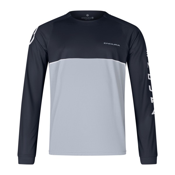 ENDURA CORE PRINTED L/S TEE NERO