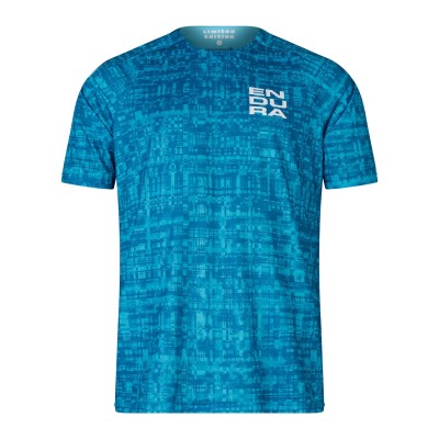 ENDURA GRID LTD PRINTED S/S AZZURRO
