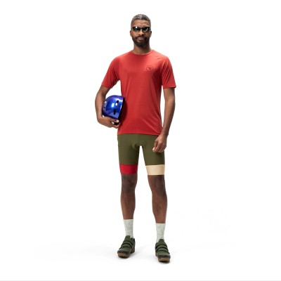 ENDURA LOOP S/S TECH ROSSO