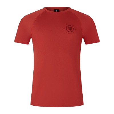 ENDURA LOOP S/S TECH ROSSO