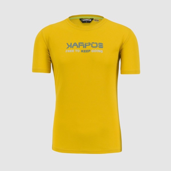 KARPOS VAL FEDERIA TEE LEMON CURRY PRINT