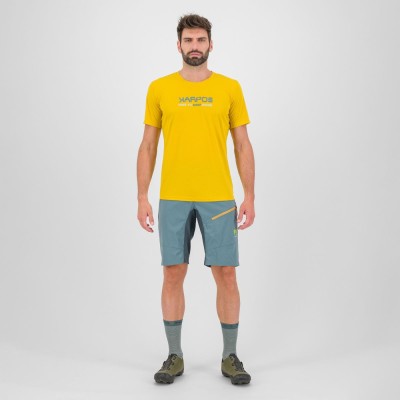 KARPOS VAL FEDERIA TEE LEMON CURRY PRINT