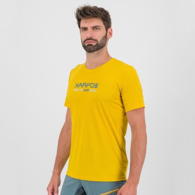 KARPOS VAL FEDERIA TEE LEMON CURRY PRINT