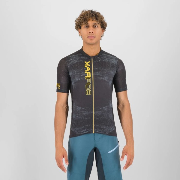 KARPOS LGREEN FIRE JERSEY BLACK/LEMON CURRY