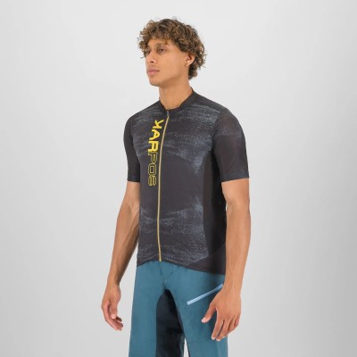 KARPOS LGREEN FIRE JERSEY BLACK/LEMON CURRY