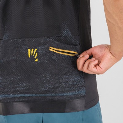 KARPOS LGREEN FIRE JERSEY BLACK/LEMON CURRY