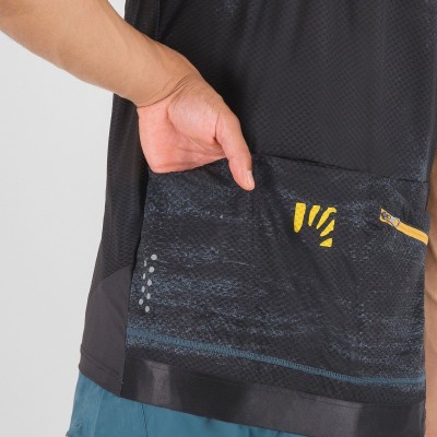 KARPOS LGREEN FIRE JERSEY BLACK/LEMON CURRY