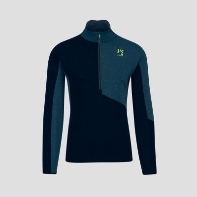 KARPOS FEDERIA FLEECE HALF ZIP BLACK MIDNIGHT