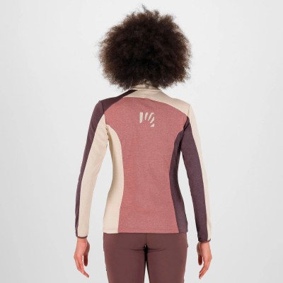 KARPOS FEDERIA W FLEECE HALF ZIP DECO ROSE