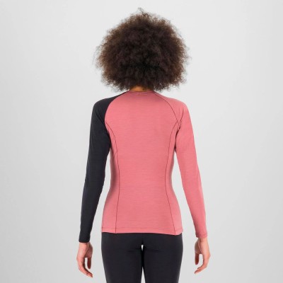 KARPOS DINAMICO MERINO 130 JERSEY LS DONNA DECO ROSE