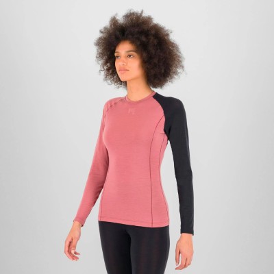 KARPOS DINAMICO MERINO 130 JERSEY LS DONNA DECO ROSE