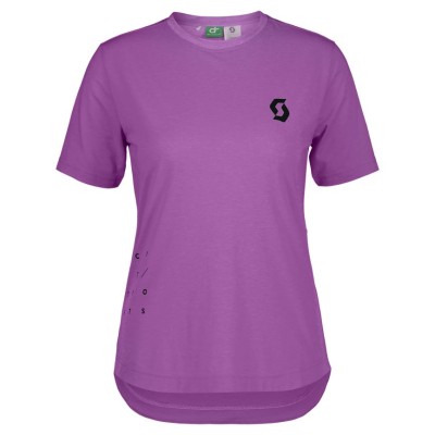 SCOTT TEE W'S TRAIL VERTIC DRI SS LIQUID PURPLE